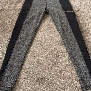 Athleta size S grey&black tights